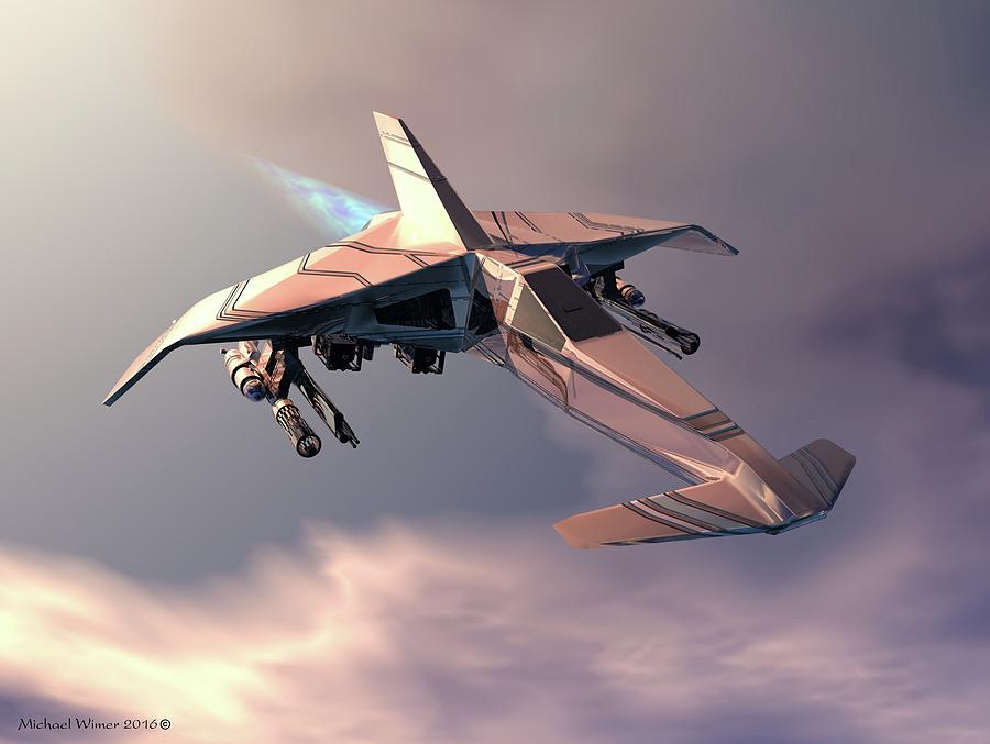 Fighter Attack #1 Digital Art by Michael Wimer