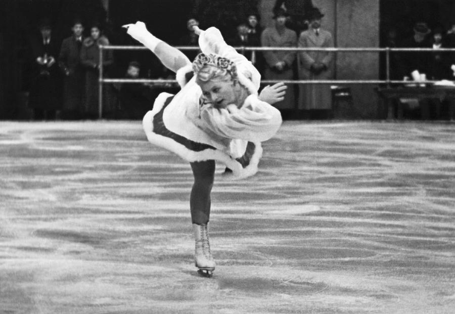 Figure Skater Melitta Brunner #1 Photograph by Underwood Archives