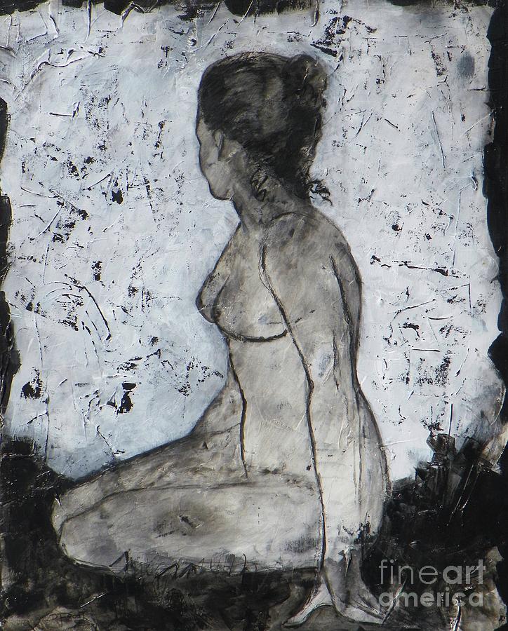 Figure Study 028 Painting by Donna Frost