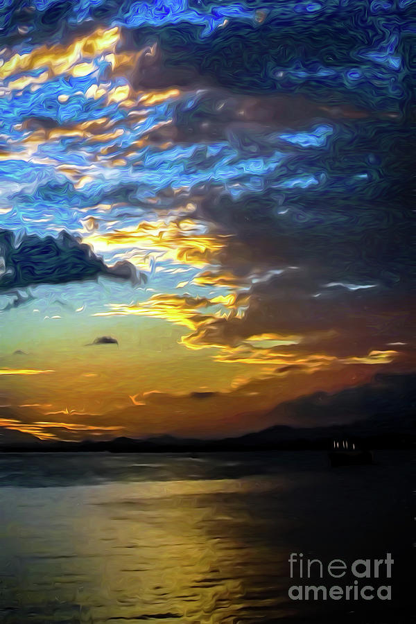 Fijian Sunset 2 #1 Photograph by Stefan H Unger