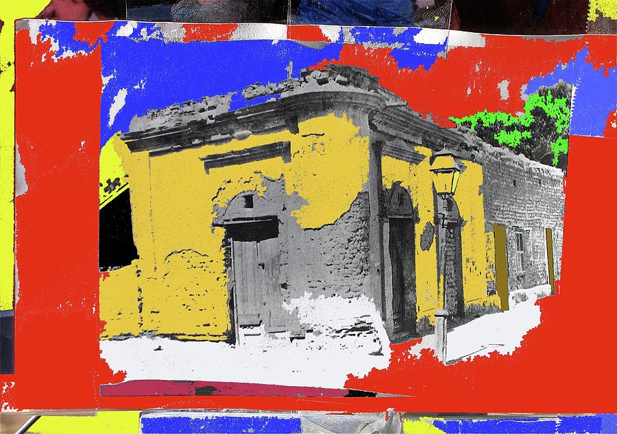 Film Homage Arizona 1940 Collage Adobe Prototype Stage Depot Old Tucson C.1874-2012 #2 Photograph by David Lee Guss