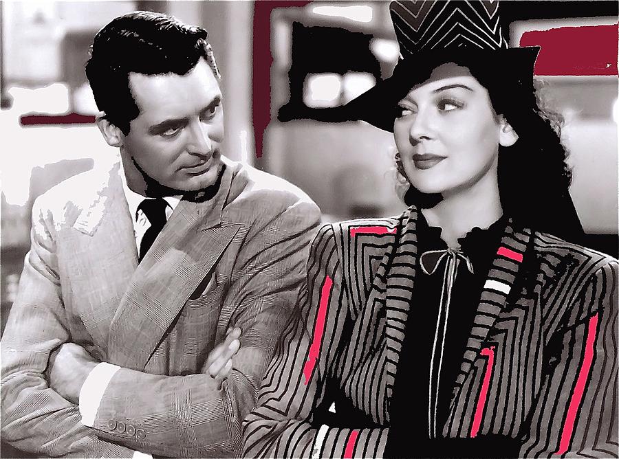 Film Homage Cary Grant Rosalind Russell Howard Hawks His Girl Friday 1940-2008 #3 Photograph by David Lee Guss