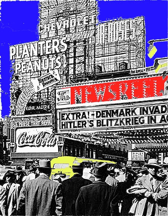Film Homage Embassy Newsreel Theater 1940 Times Square New York City 2008 #1 Photograph by David Lee Guss