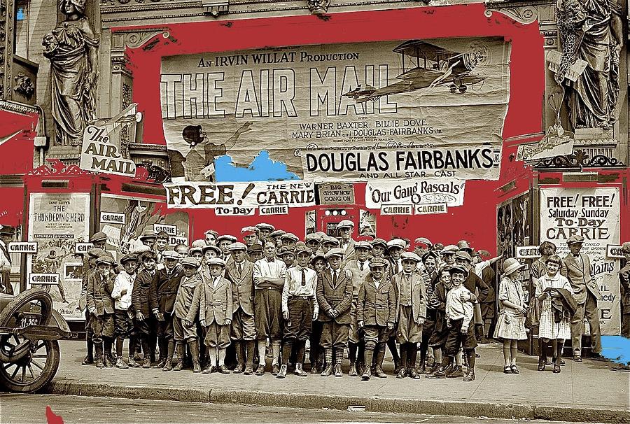 Film Homage The Air Mail Leader Theater Washington D.c. 1925-2010 #1 Photograph by David Lee Guss