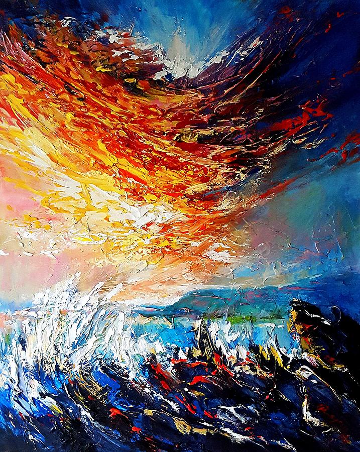 Fire and Water Painting by Roman Burgan - Fine Art America