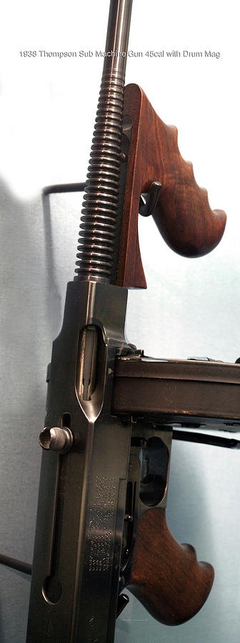 thompson submachine gun weight with drum magazine