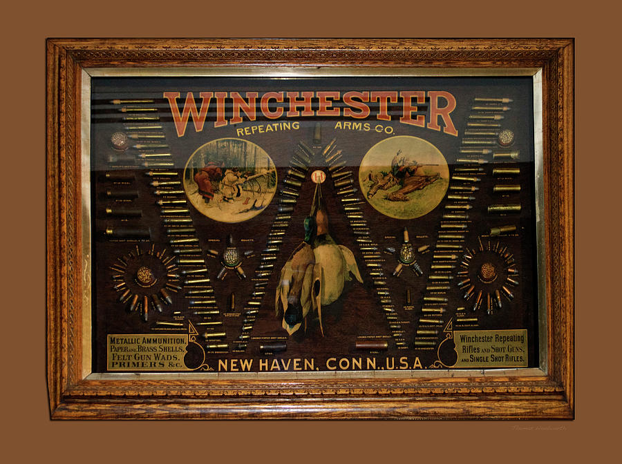 FireArms Winchester Repeating Arms Vintage Ammo Display 01 #2 Photograph by Thomas Woolworth
