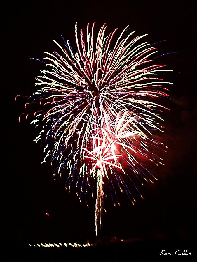 Firework Flower Photograph by Kenneth Keller - Fine Art America