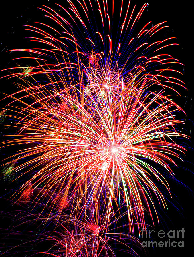 Fireworks #1 Photograph by Anthony Totah