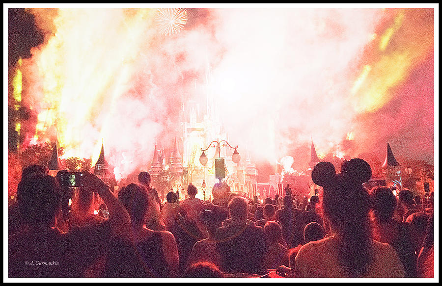 Fireworks Display, Magic Kingdom, Walt Disney World #4 Photograph by A Macarthur Gurmankin