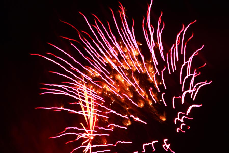 Fireworks #1 Photograph by Donn Ingemie