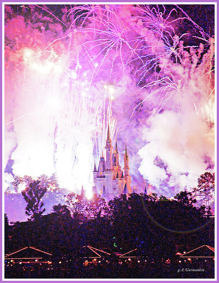 Fireworks, Magic Kingdom, Walt Disney World #1 Photograph by A Macarthur Gurmankin
