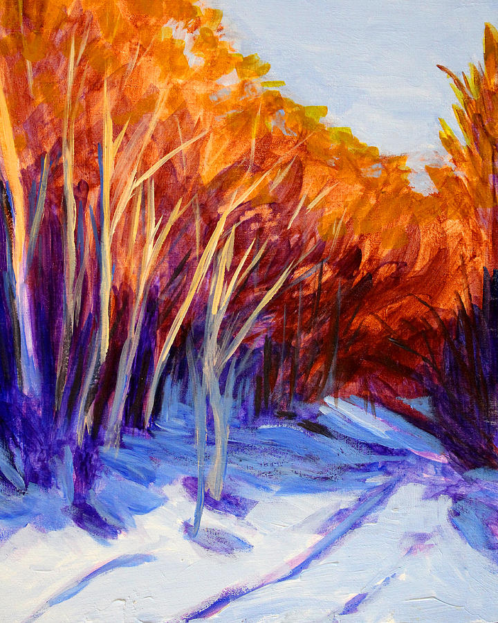 First Snow #2 Painting by Nancy Merkle