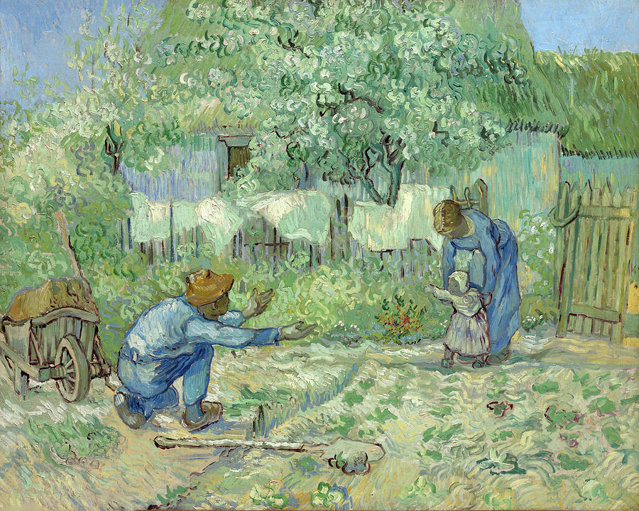 First Steps #1 Painting by Vincent van Gogh