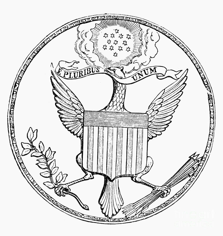 First U.s. Seal, 1782 #1 Photograph by Granger