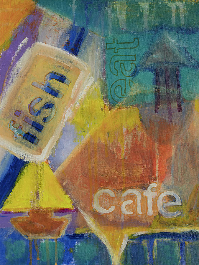 Fish Cafe #1 Painting by Susan Stone