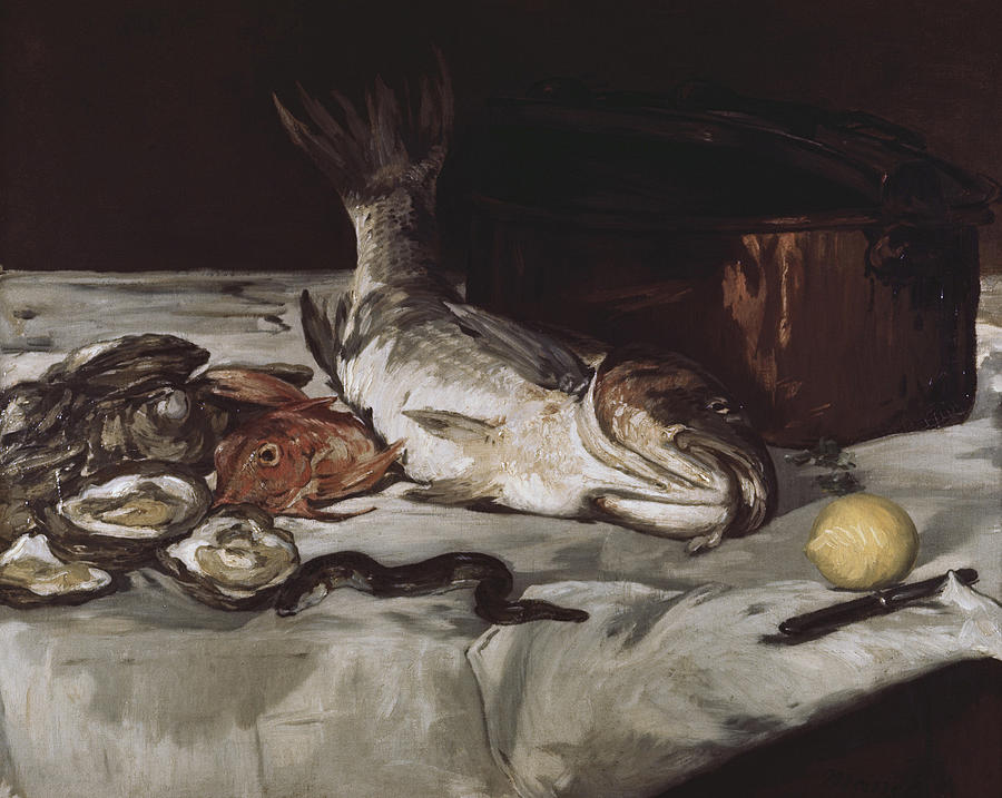 Fish #1 Painting by Edouard Manet