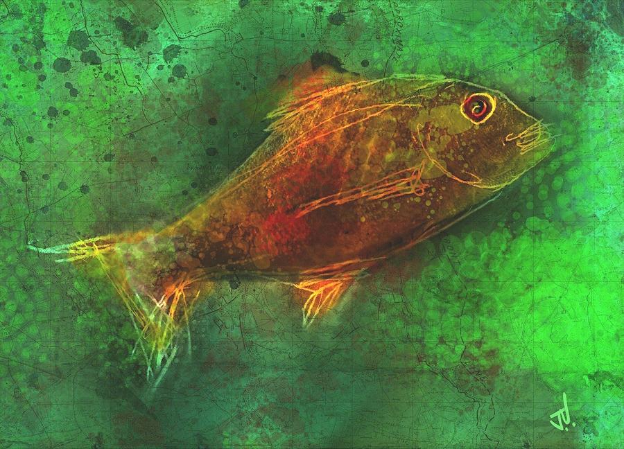Fish #1 Painting by Jim Vance
