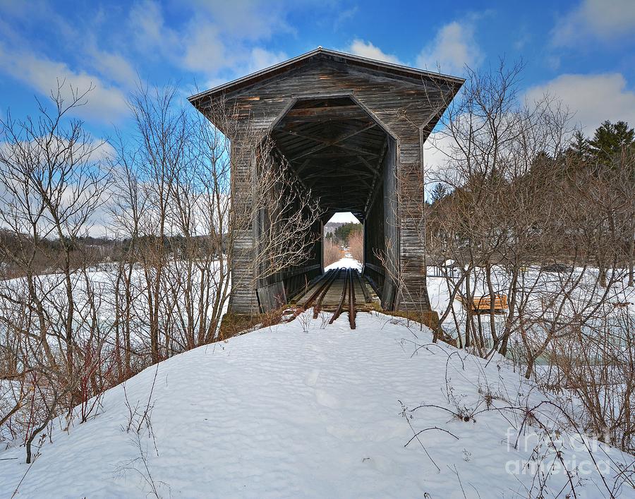 Fisher Railroad Covered bridge #1 Photograph by Steve Brown