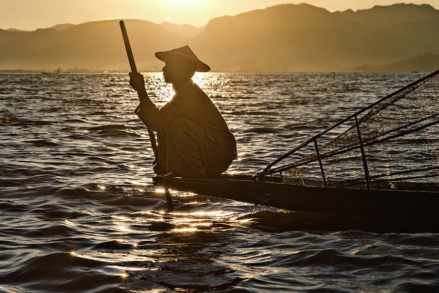Fisherman Inle Lake - Myanmar #1 Photograph by Joana Kruse