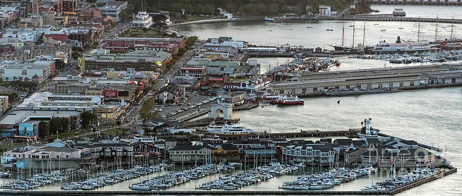 Fisherman's Wharf And Pier 39 Aerial Photo Photograph By David ...