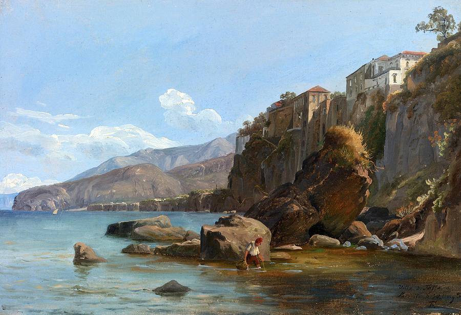 Fishermen at Sorrento #2 Painting by Thomas Fearnley