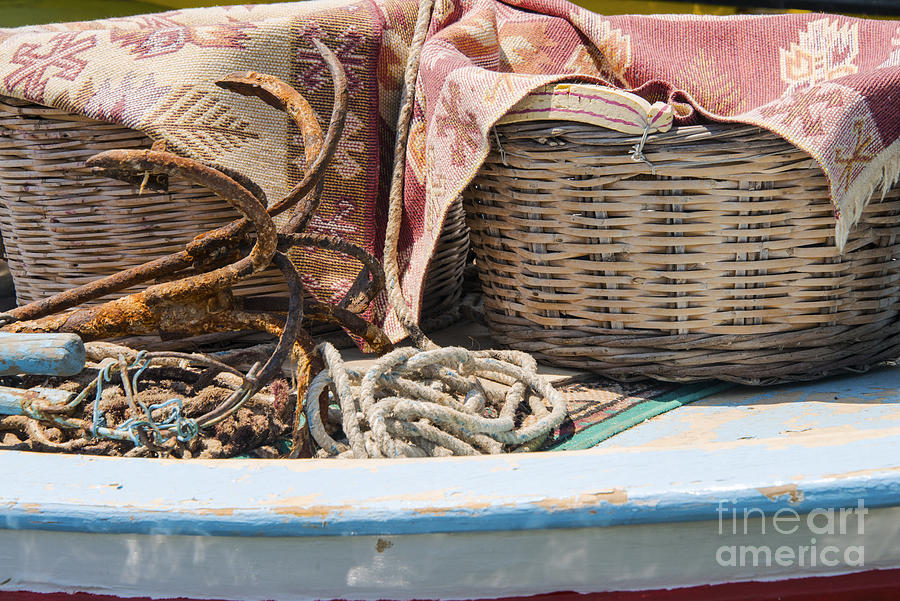 Turkey Photograph - Fishing Baskets #1 by Bob Phillips