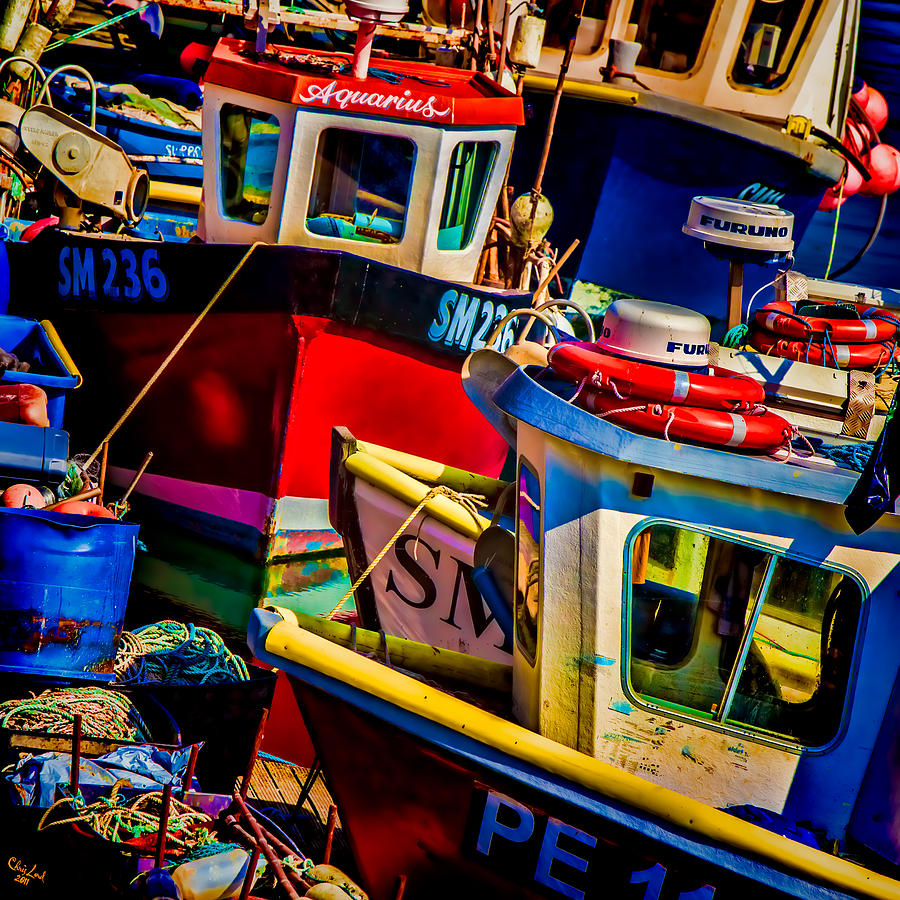 Boat Photograph - Fishing Fleet #1 by Chris Lord