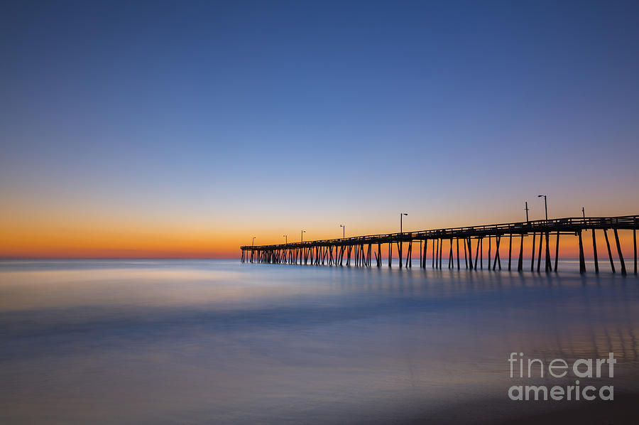 Fishing Pier Sunrise  #1 Photograph by Michael Ver Sprill