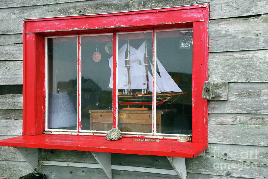 Fishing Shack Window 5998 #1 Photograph by Jack Schultz