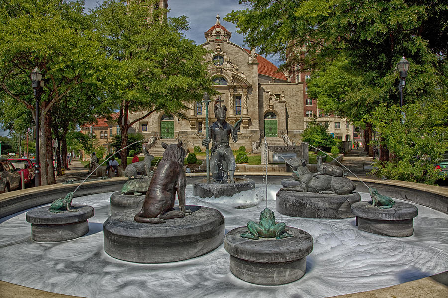 Birmingham Photograph - Five Points Fountain - Birmingham Alabama by Mountain Dreams Birmingham Photograph - Five Points Fountain - Birmingham Alabama by Mountain Dreams