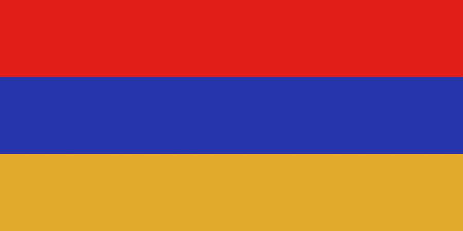 Flag of Armenia. #1 Digital Art by Roy Pedersen