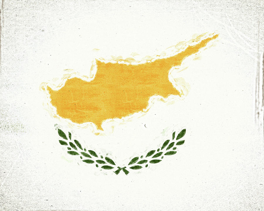 Flag of Cyprus Grunge Digital Art by Roy Pedersen