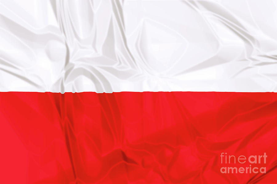 Flag of Poland #1 Digital Art by Benny Marty