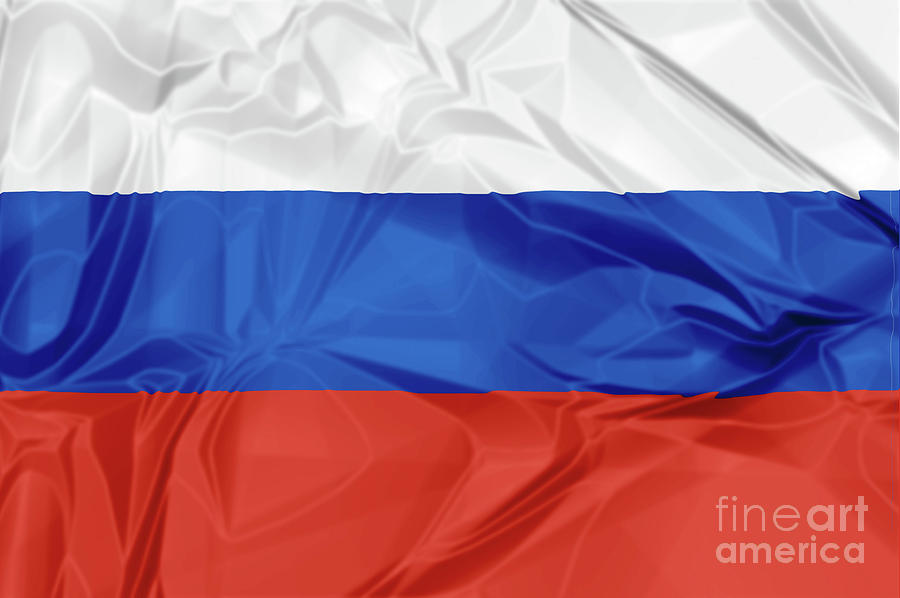 Flag of Russia #1 Digital Art by Benny Marty