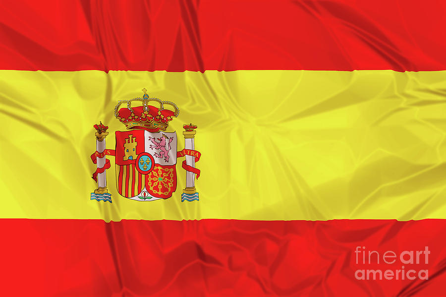 Flag of Spain #1 Digital Art by Benny Marty