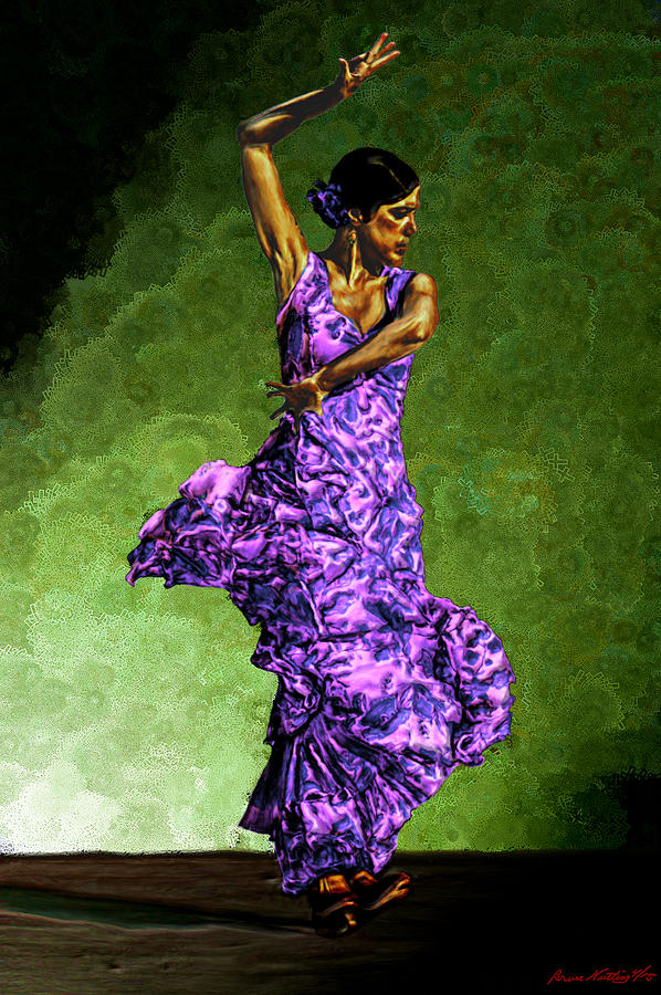 Flamenco Dancer #1 Painting by Bruce Nutting