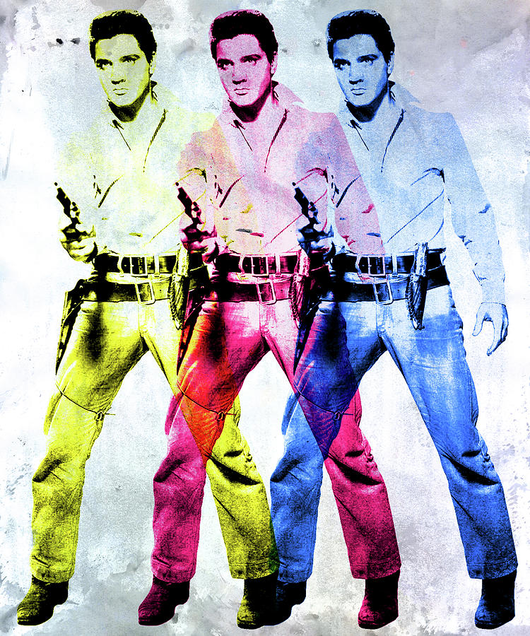 Elvis Presley Digital Art - Flaming Star by Gary Grayson