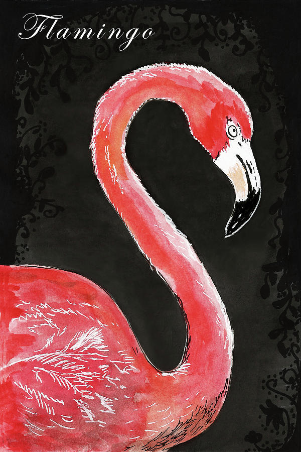 Flamingo #2 Painting by Masha Batkova
