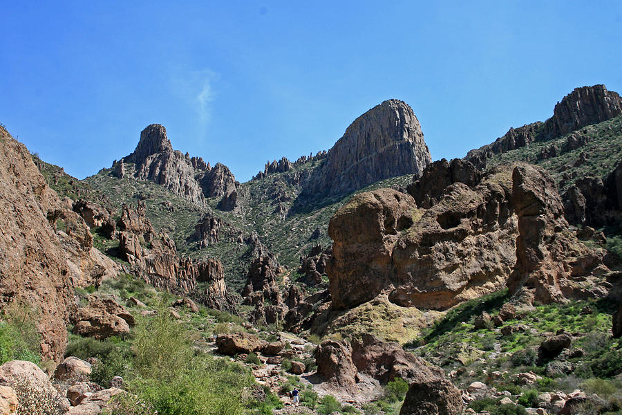 Flat Iron Superstition Mountains Photograph by Chuck Wedemeier