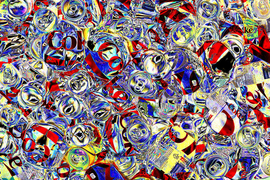 Abstract Photograph - Flattened COKE cans #1 by Paul W Faust - Impressions of Light
