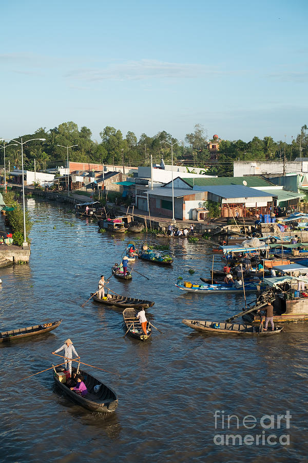 Floating market in Vietnam Photograph by Duy Do - Fine Art America