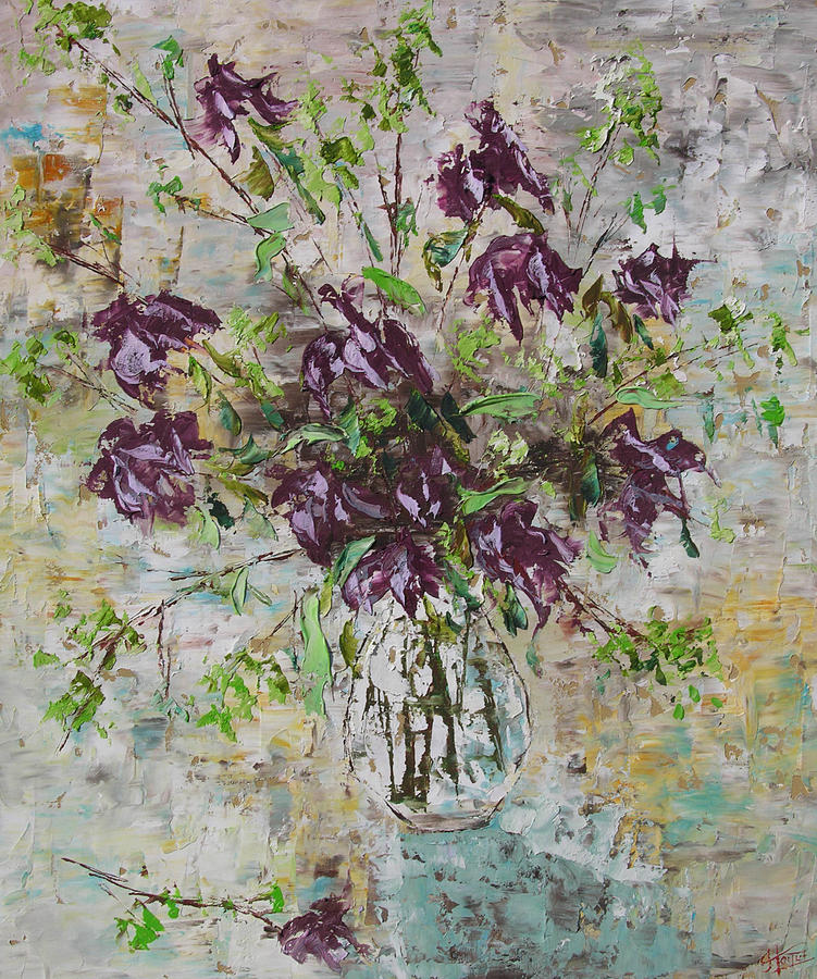 Floral #1 Painting by Frederic Payet