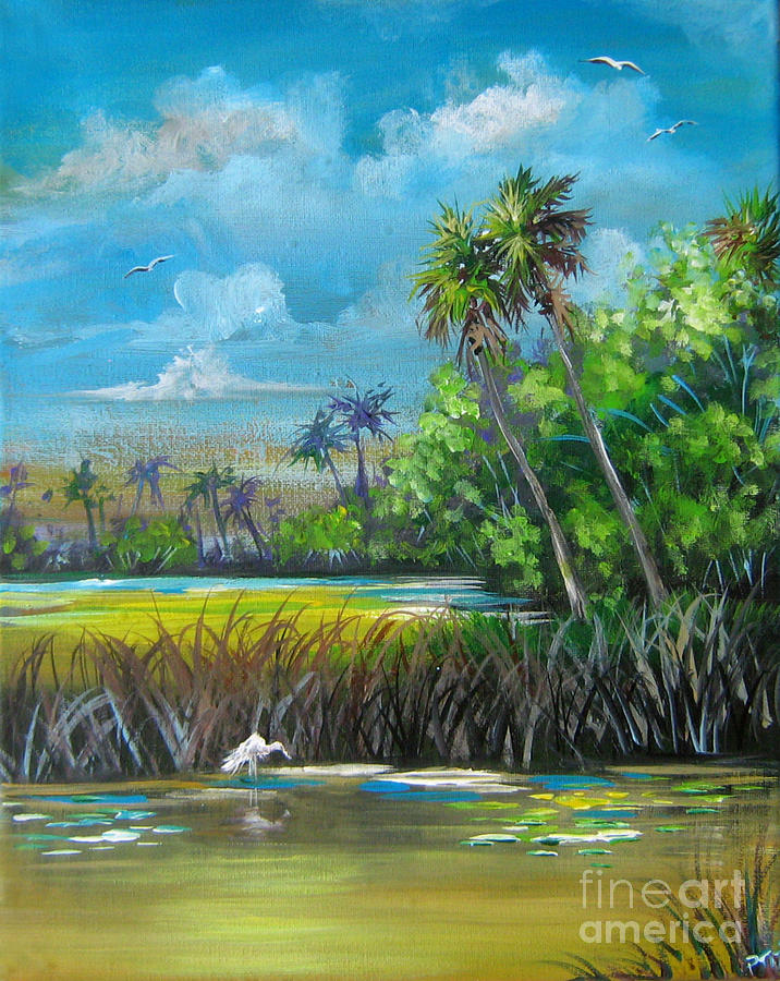 Florida Landscape #1 Painting by Bella Apollonia