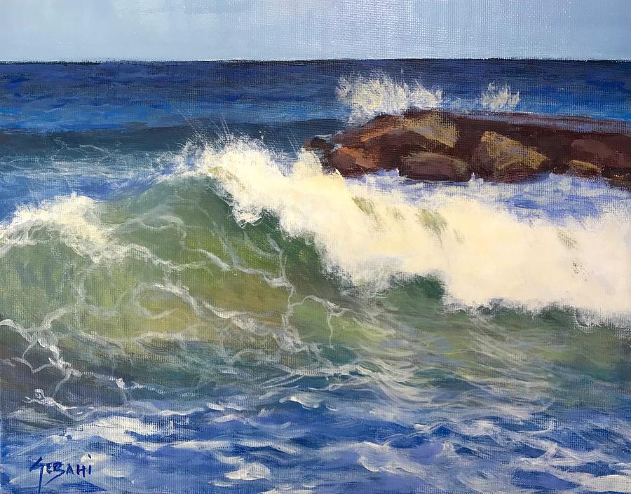 Florida Seascape Painting by Karim Gebahi | Fine Art America