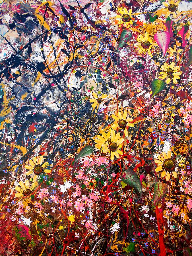 Flourish detail #1 Painting by Angie Wright