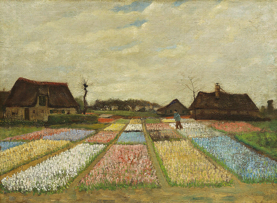 Flower Beds in Holland #10 Painting by Vincent van Gogh