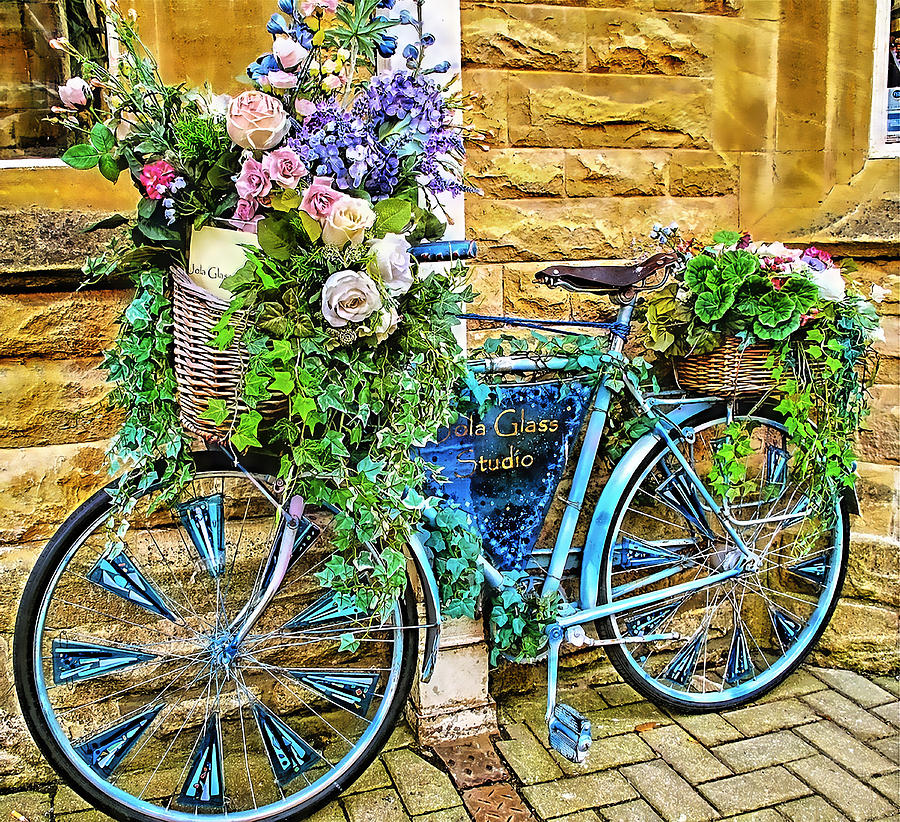 Flower Mixed Media - Flower Bike Collection #1 by Marvin Blaine