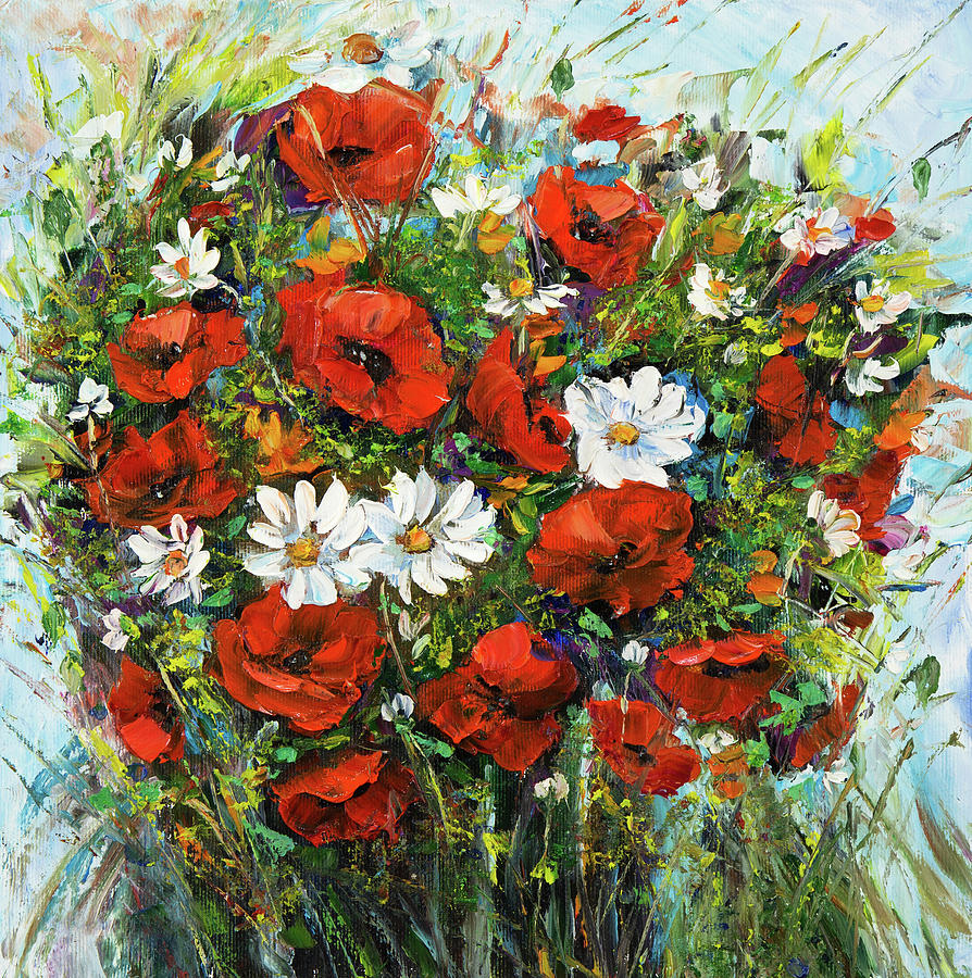 Flower bouquet Painting by Boyan Dimitrov - Fine Art America