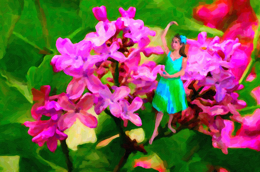 Flower Fairy  #1 Painting by Prince Andre Faubert